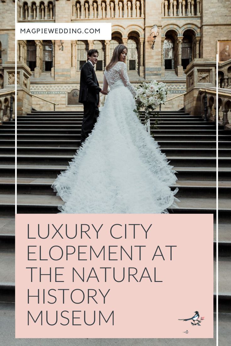 Luxury City Elopement At The Natural History Museum