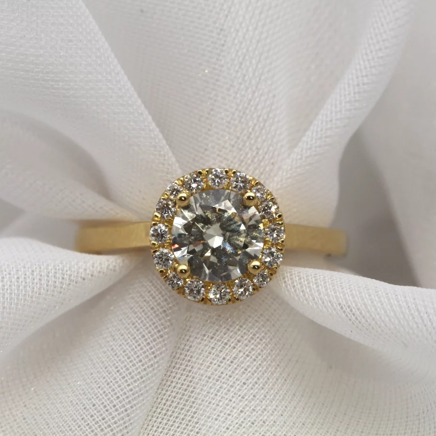 The Shira Handmade 18ct Gold Diamond Engagement Ring