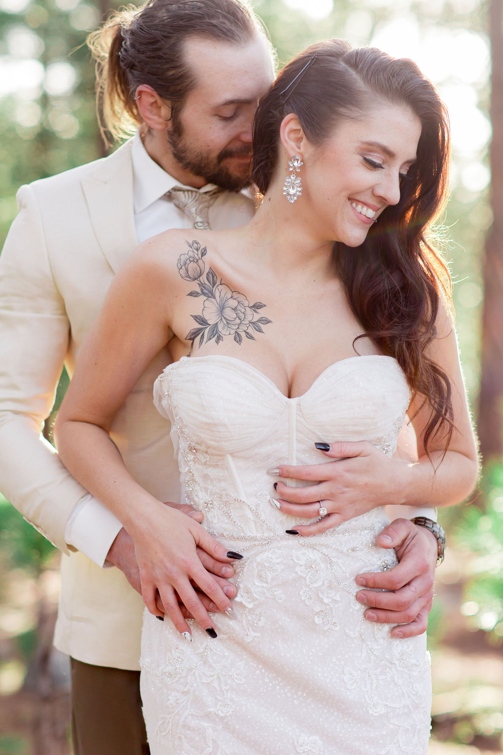 Destination Woodland Elopement With Brunch Wedding Reception