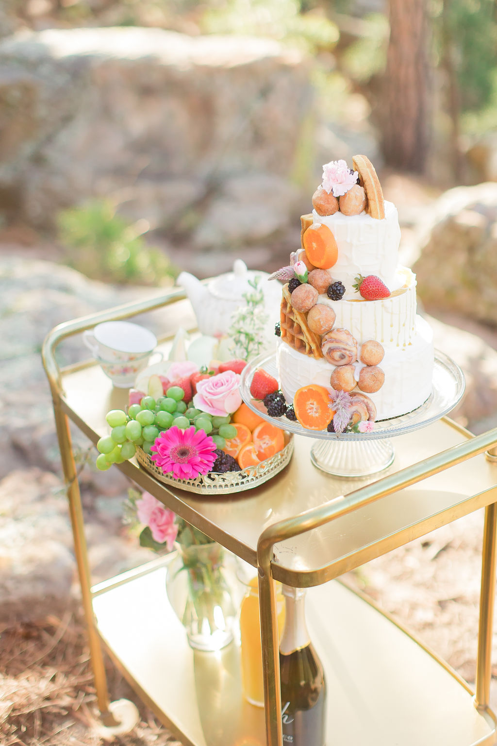 Destination Woodland Elopement With Brunch Wedding Reception