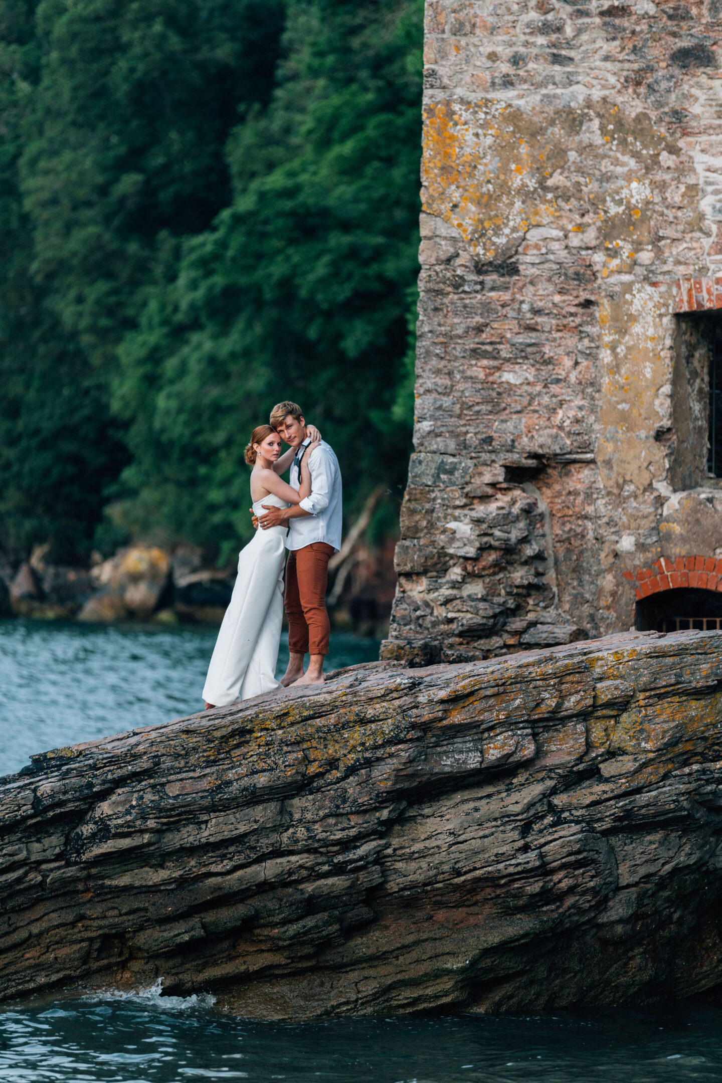 An Artisan Ethical Beach Elopement At Eleberry Cove Devon