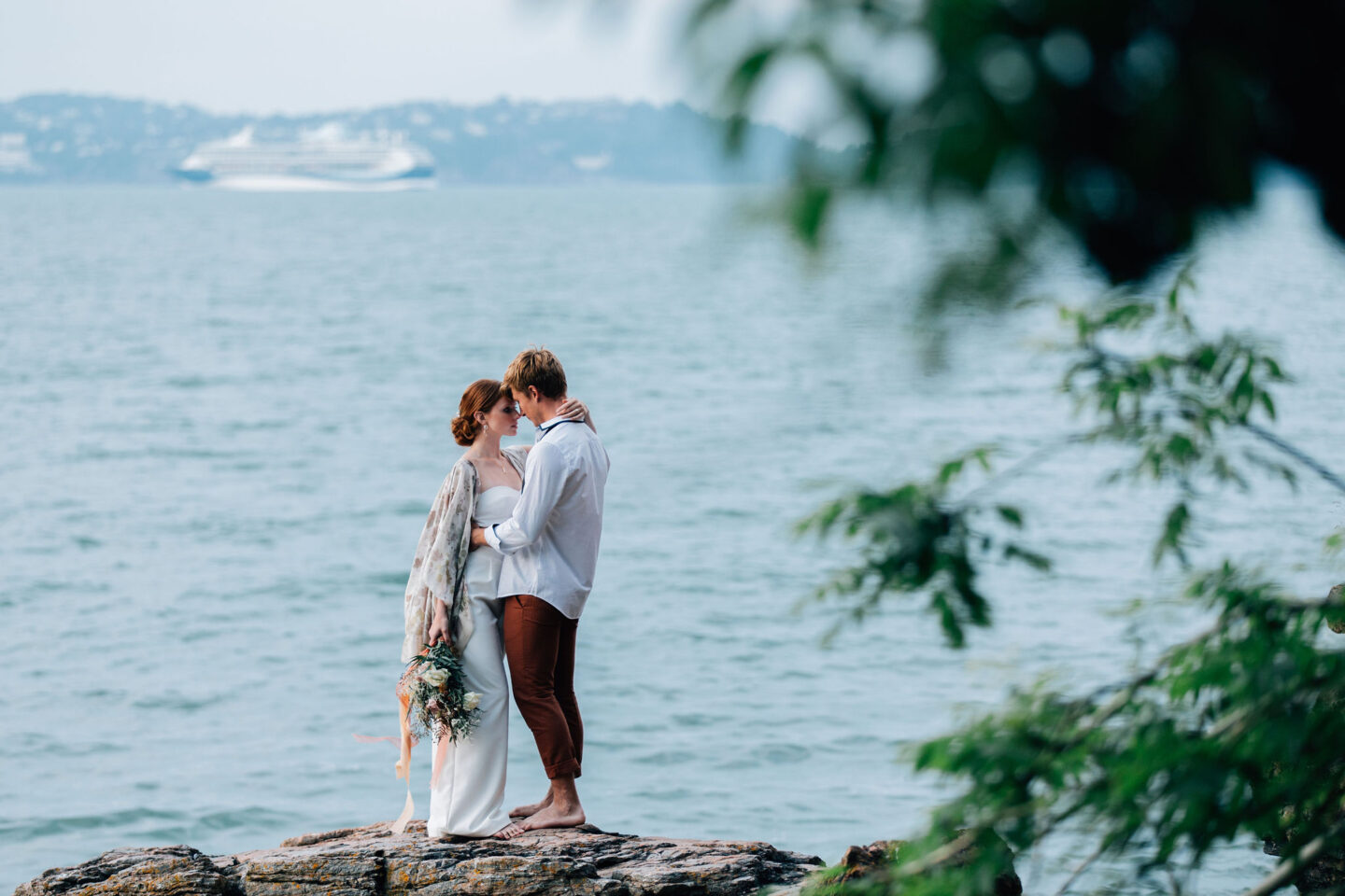 An Artisan Ethical Beach Elopement At Eleberry Cove Devon