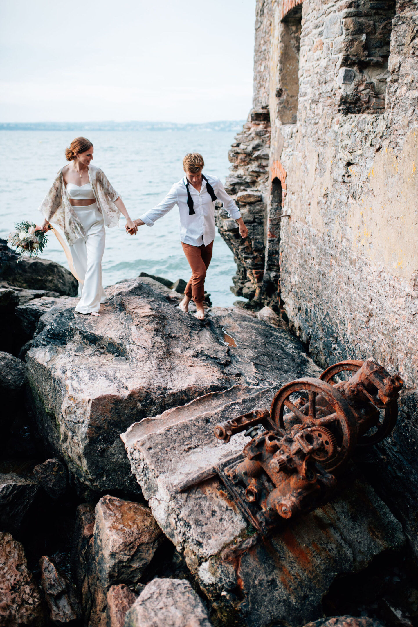 An Artisan Ethical Beach Elopement At Eleberry Cove Devon