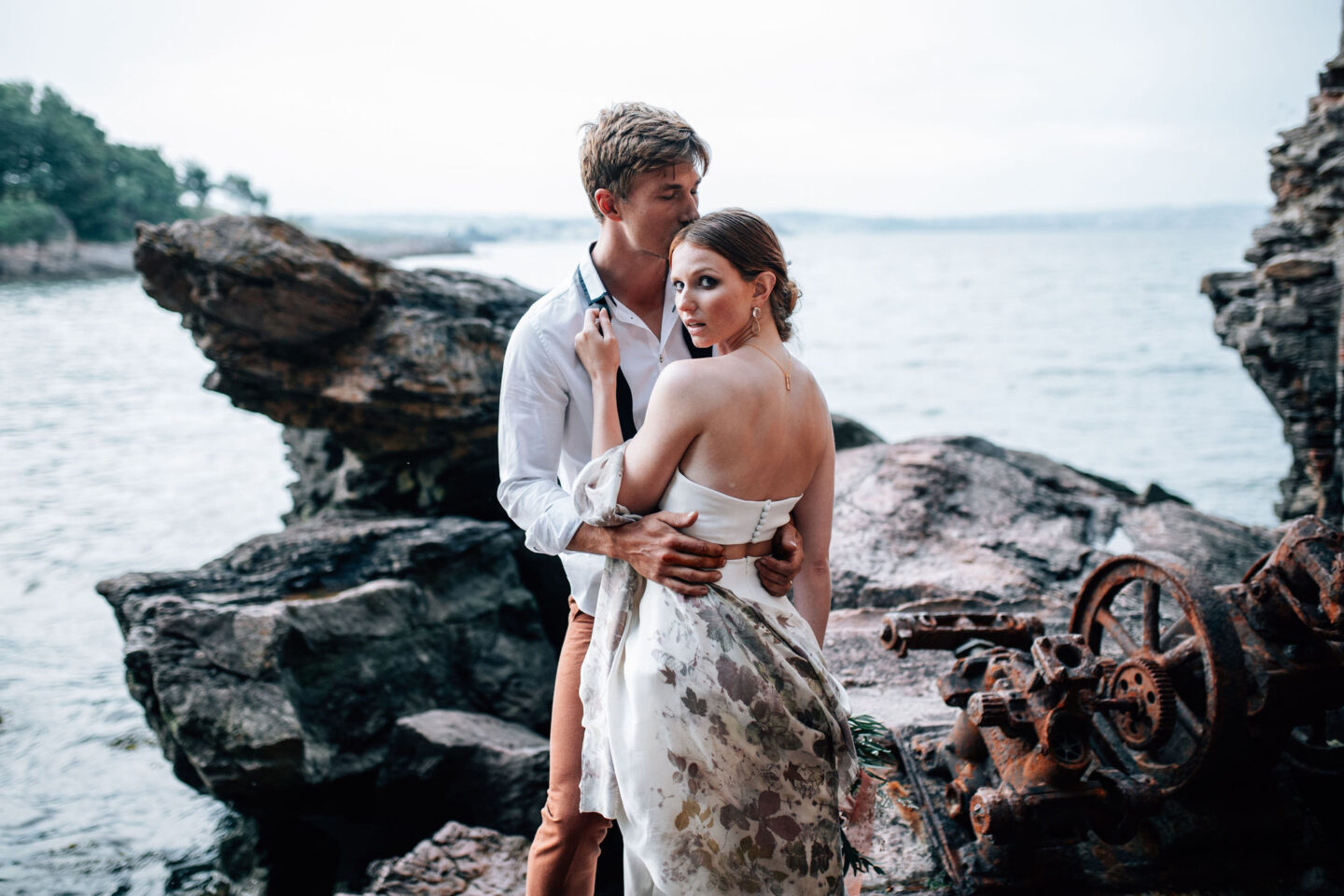 An Artisan Ethical Beach Elopement At Eleberry Cove Devon