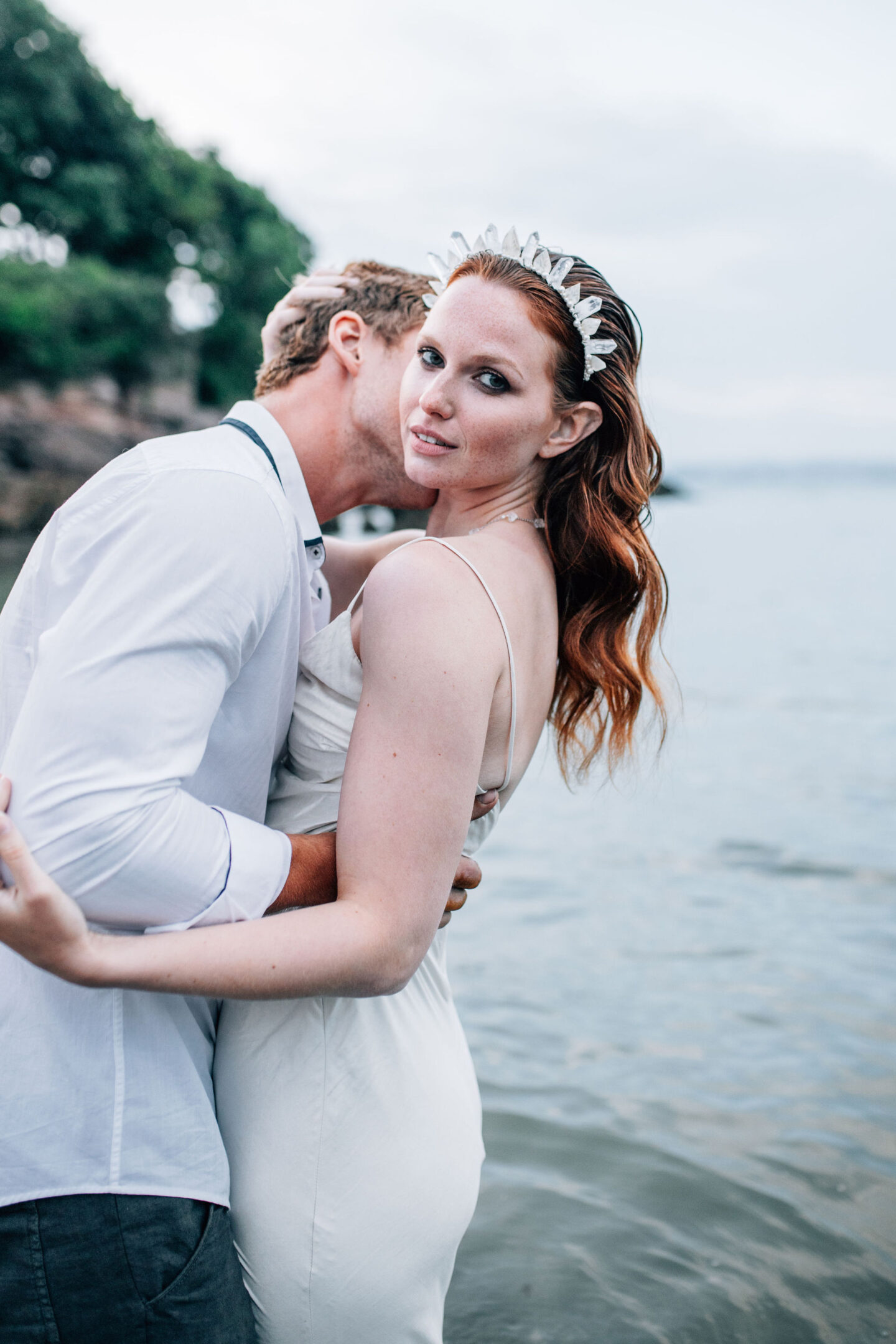 An Artisan Ethical Beach Elopement At Eleberry Cove Devon