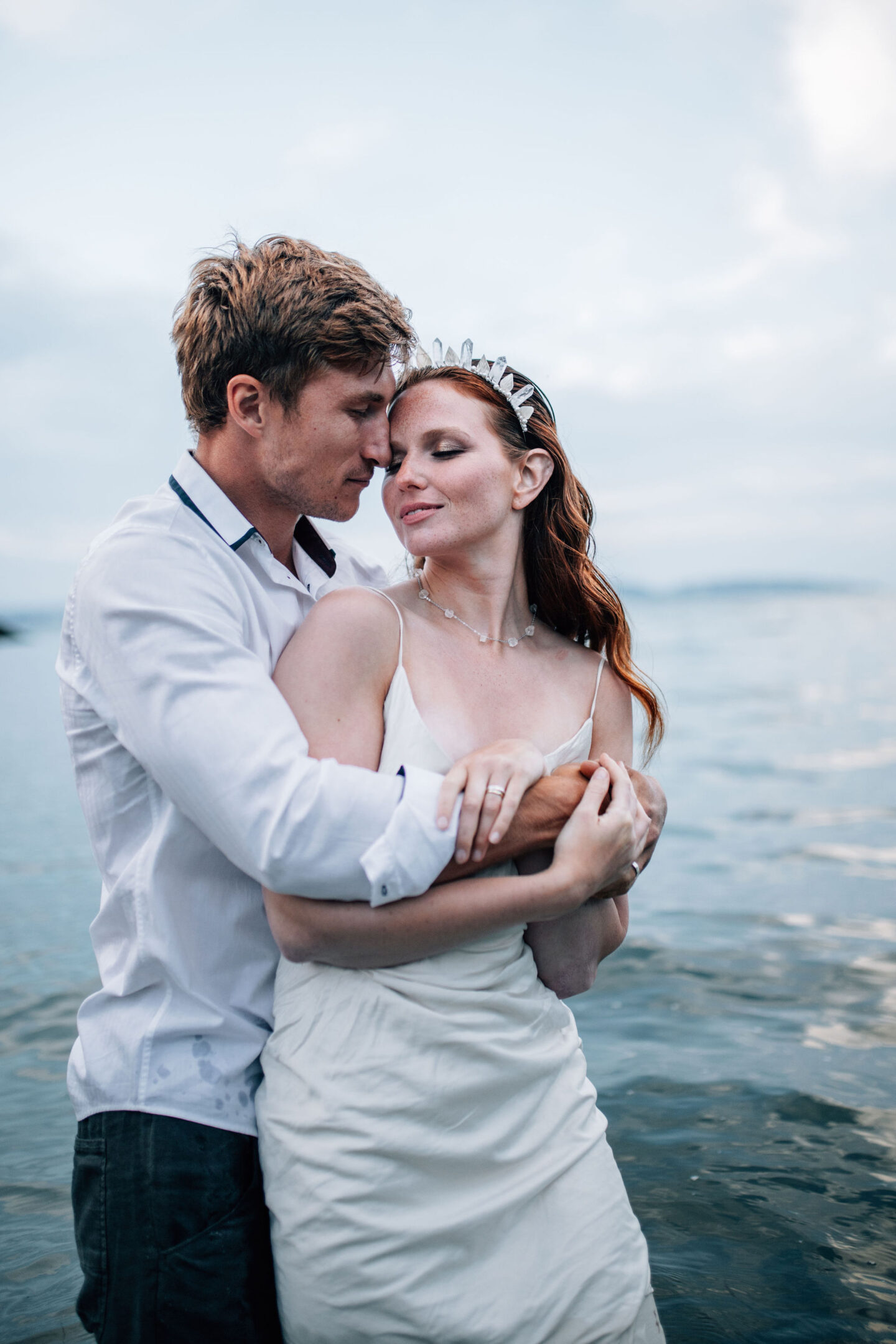 An Artisan Ethical Beach Elopement At Eleberry Cove Devon