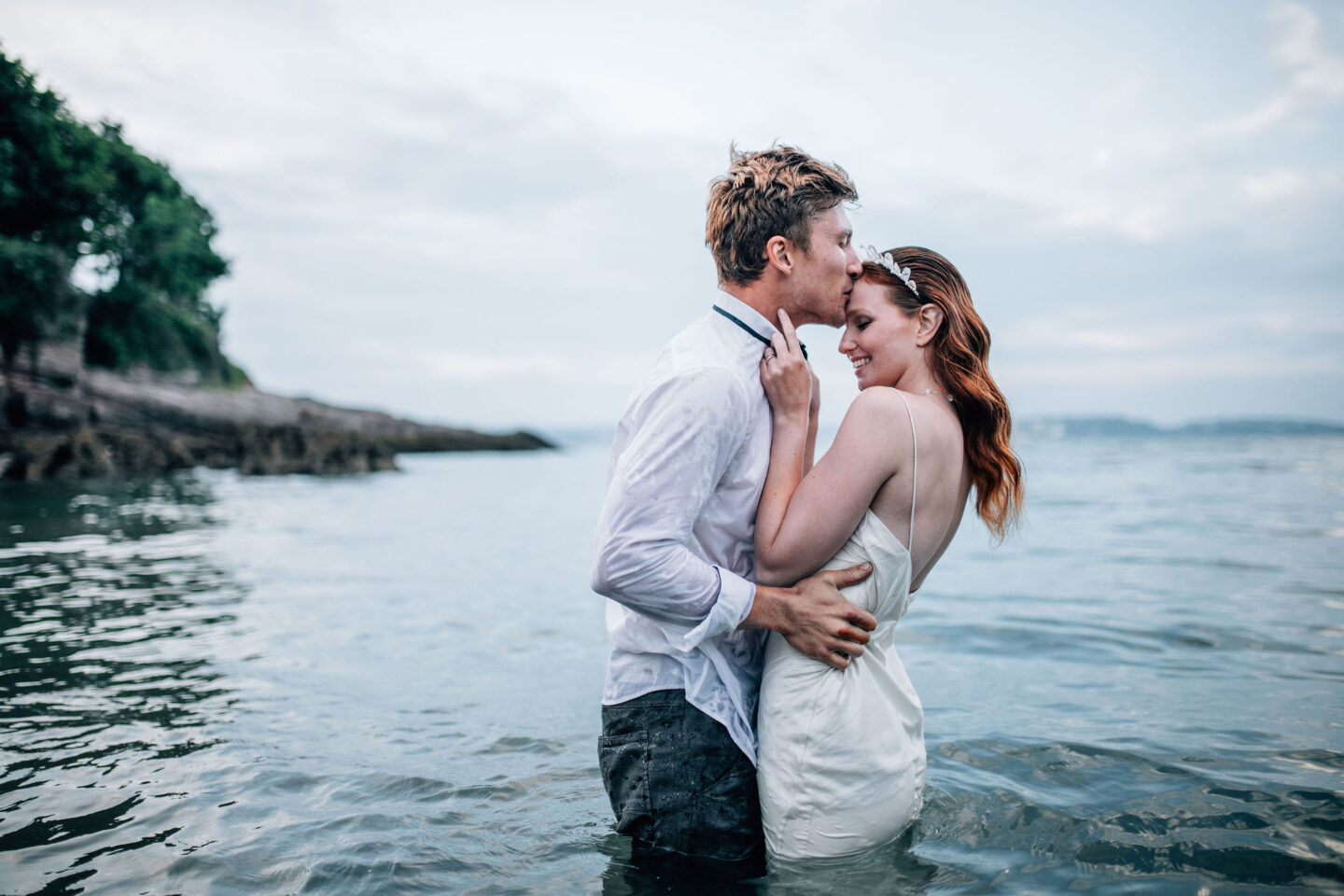 An Artisan Ethical Beach Elopement At Elberry Cove Devon