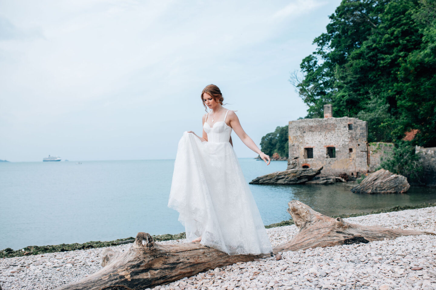 An Artisan Ethical Beach Elopement At Eleberry Cove Devon