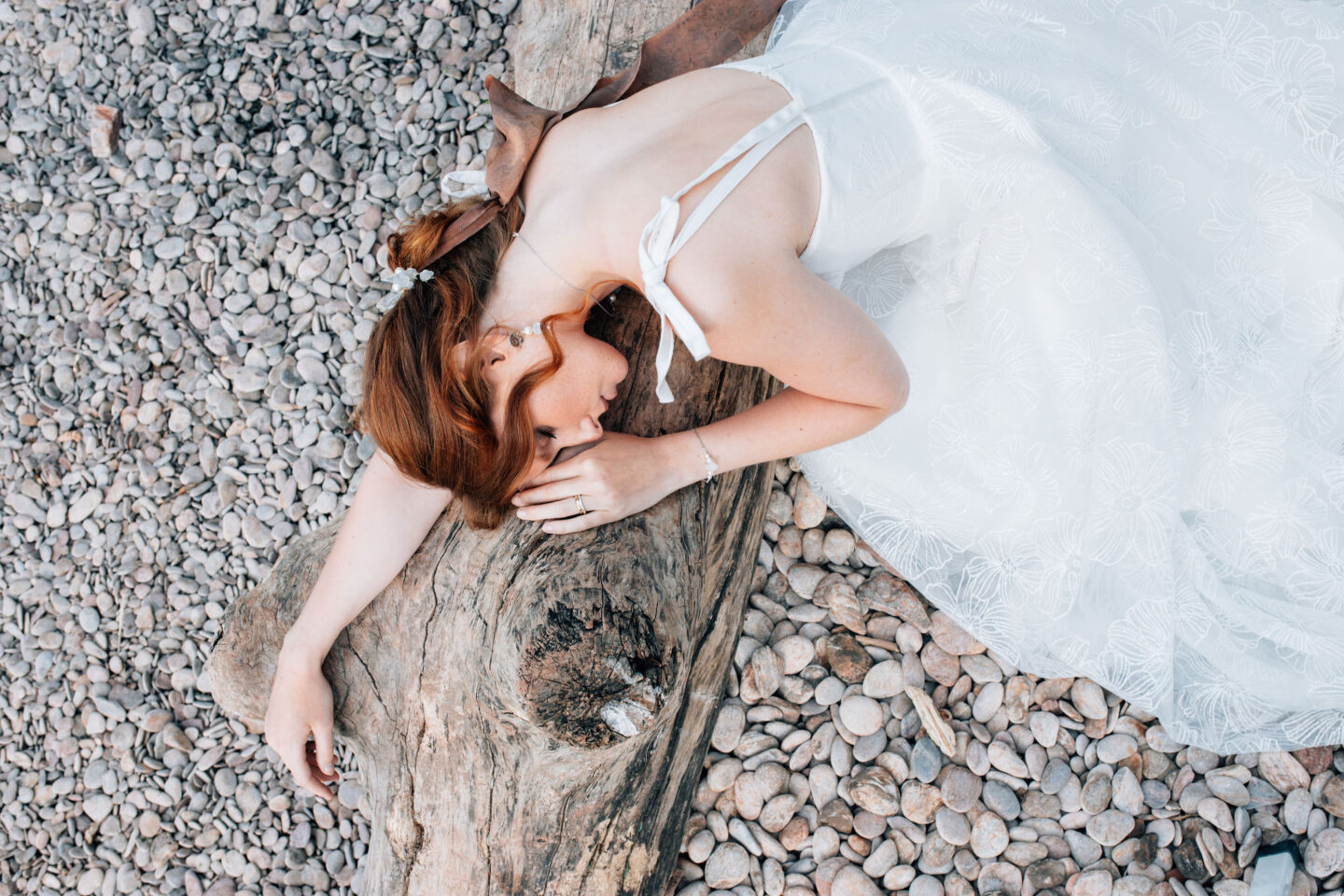 An Artisan Ethical Beach Elopement At Eleberry Cove Devon