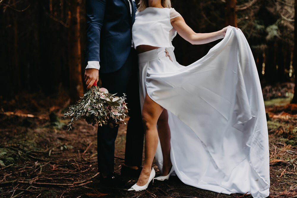 Woodland Winter Destination Wedding In Portugal