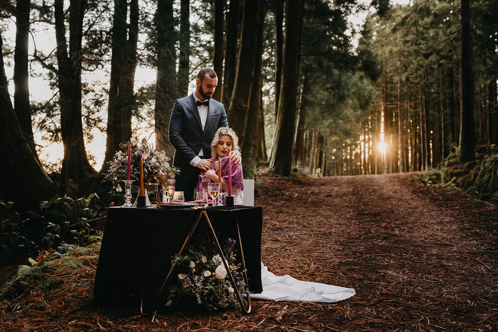 Woodland Winter Destination Wedding In Portugal