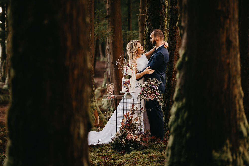 Woodland Winter Destination Wedding In Portugal