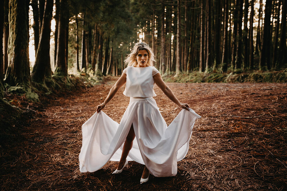 Woodland Winter Destination Wedding In Portugal