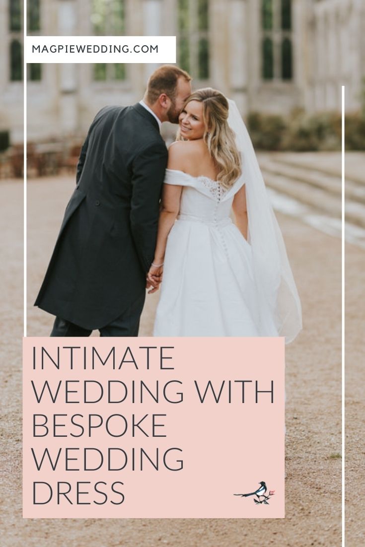 Intimate Wedding With Bespoke Wedding Dress At Ashridge House