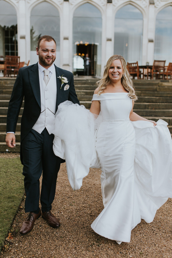  Intimate Wedding With Bespoke Wedding Dress At Ashridge House 