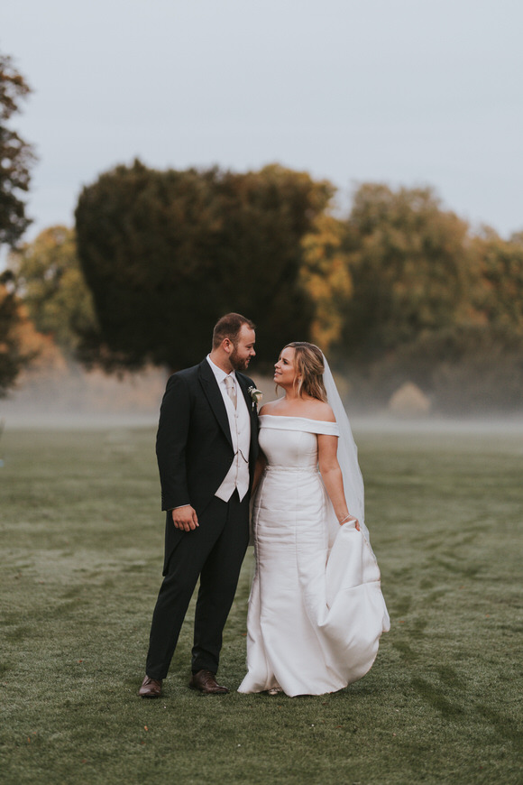 Intimate Wedding With Bespoke Wedding Dress At Ashridge House