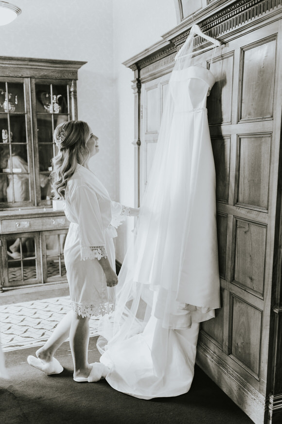 Intimate Wedding With Bespoke Wedding Dress At Ashridge House