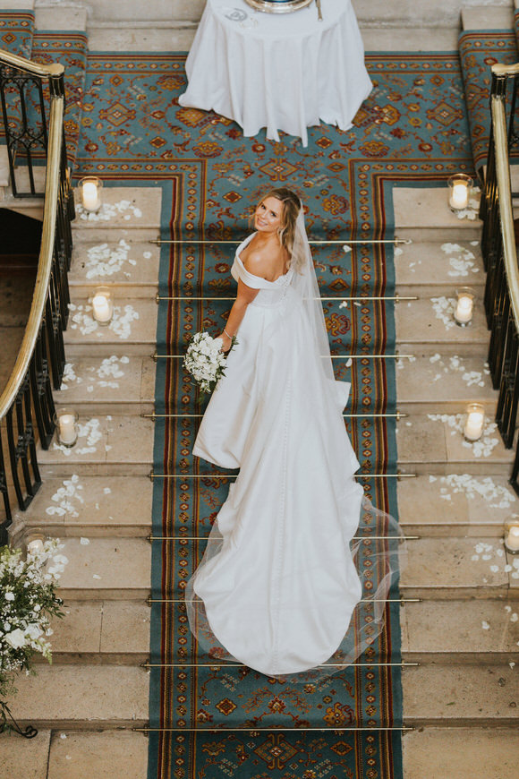 Intimate Wedding With Bespoke Wedding Dress At Ashridge House