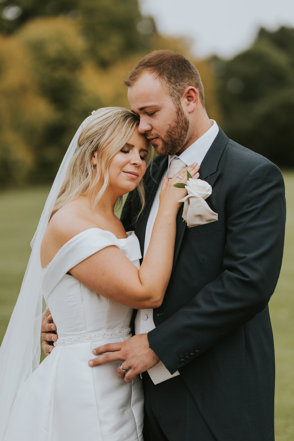 Intimate Wedding With Bespoke Wedding Dress At Ashridge House