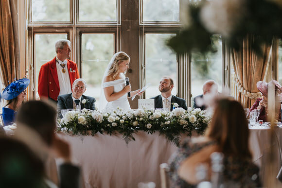 Intimate Wedding With Bespoke Wedding Dress At Ashridge House