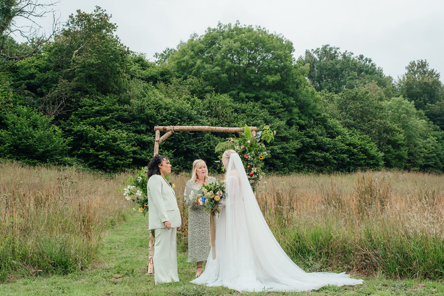 Colourful LGBTQ+ Meadow Wedding At Kilminorth Cornwall