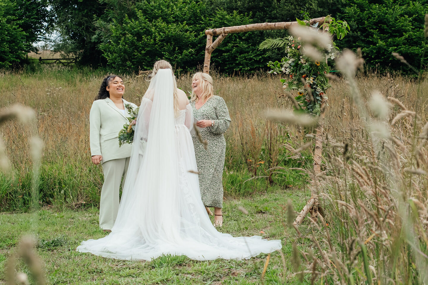 Colourful LGBTQ+ Meadow Wedding At Kilminorth Cornwall