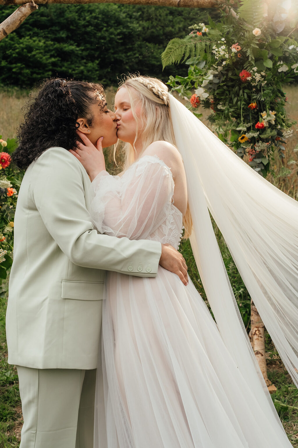 Colourful LGBTQ+ Meadow Wedding At Kilminorth Cornwall