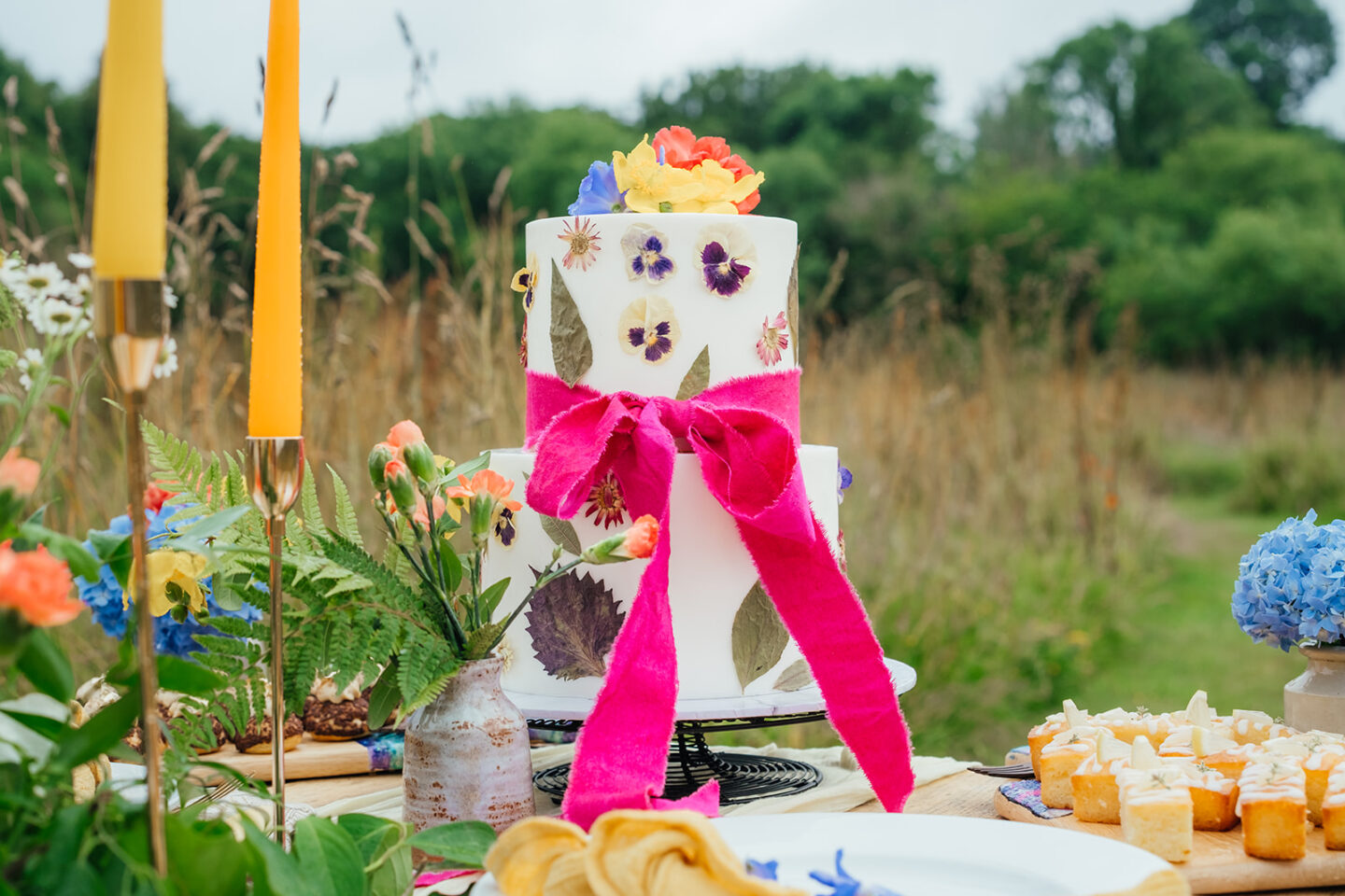 Colourful LGBTQ+ Meadow Wedding At Kilminorth Cornwall