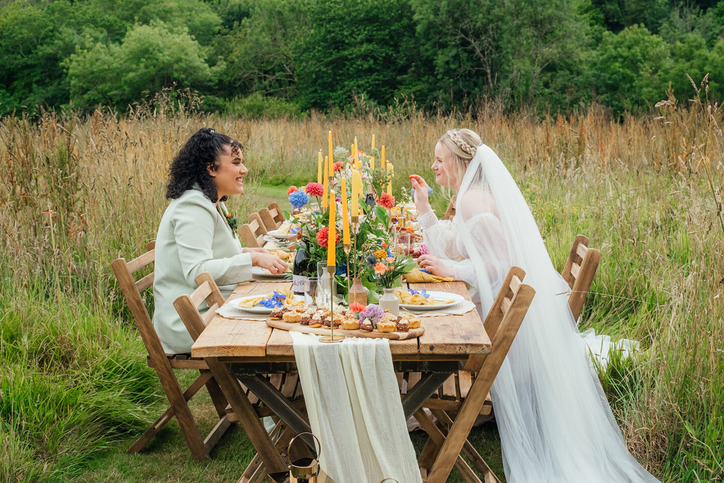Colourful LGBTQ+ Meadow Wedding At Kilminorth Cornwall