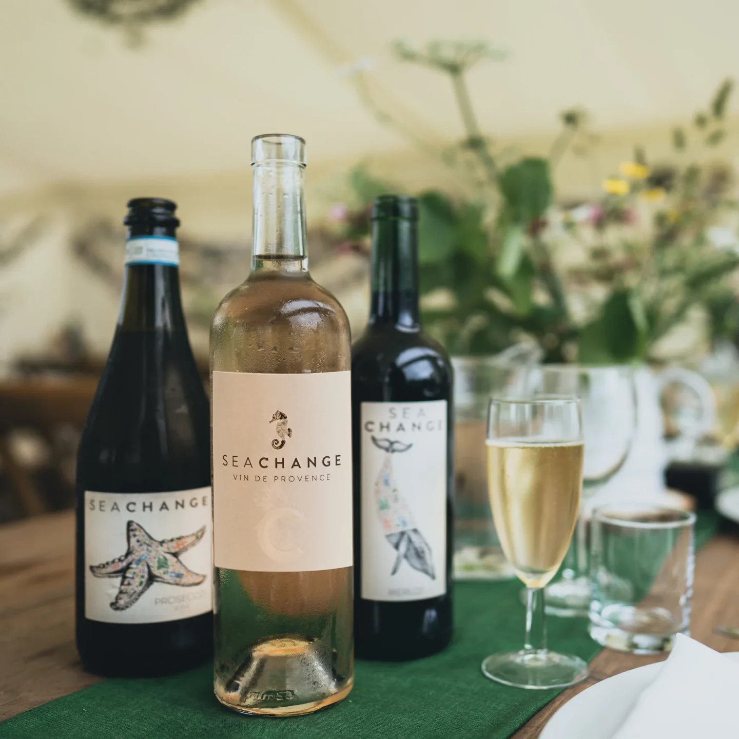 Sea Change Wine bottles