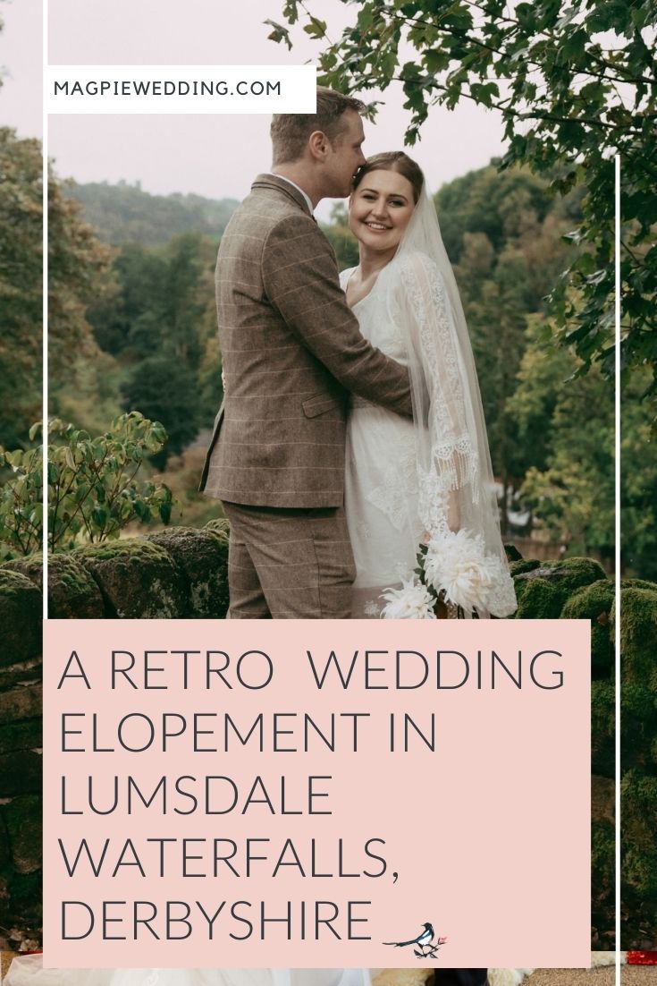 Wildly In Love: A Retro Inspired Wedding Elopement In Lumsdale Waterfalls, Derbyshire