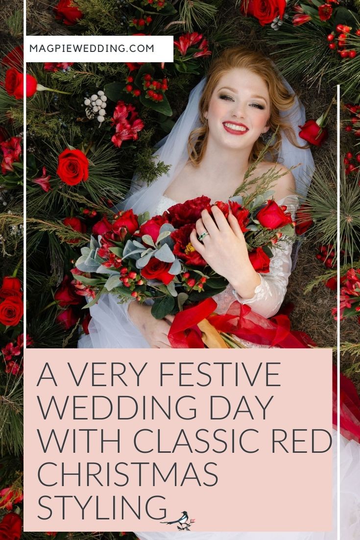 A Very Festive Wedding Day With Classic Red Christmas Styling