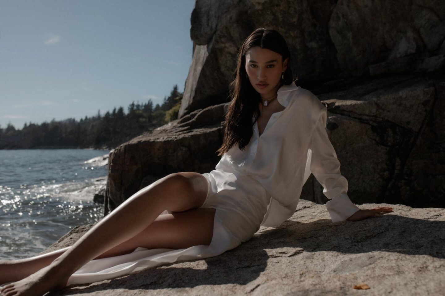 An Empowering Beach Photoshoot With Contemporary Bridal Fashion