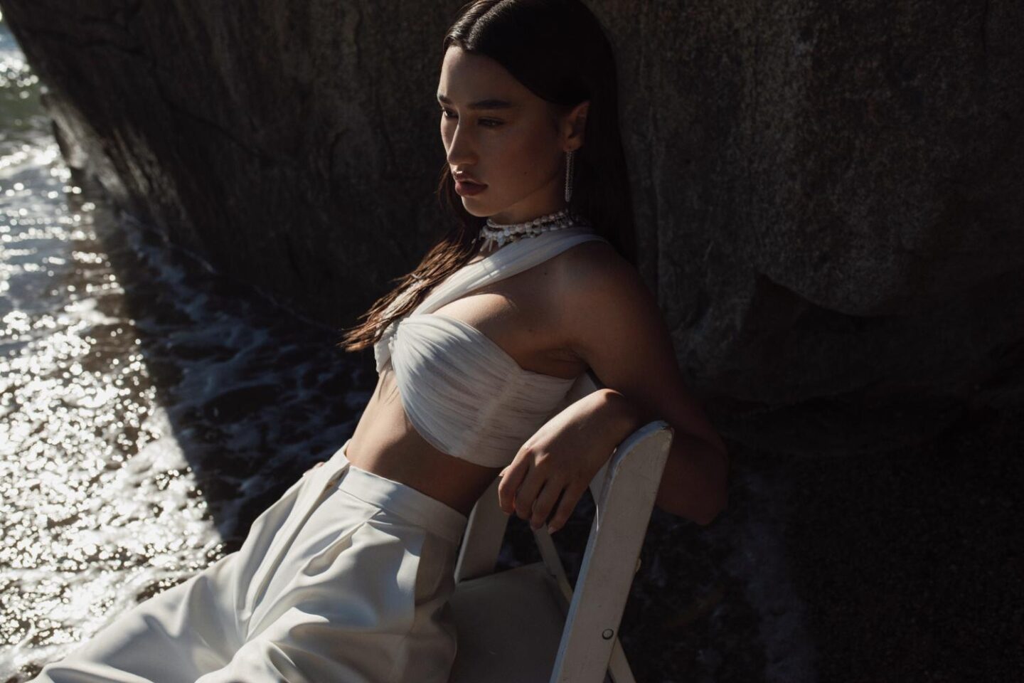 An Empowering Beach Photoshoot With Contemporary Bridal Fashion