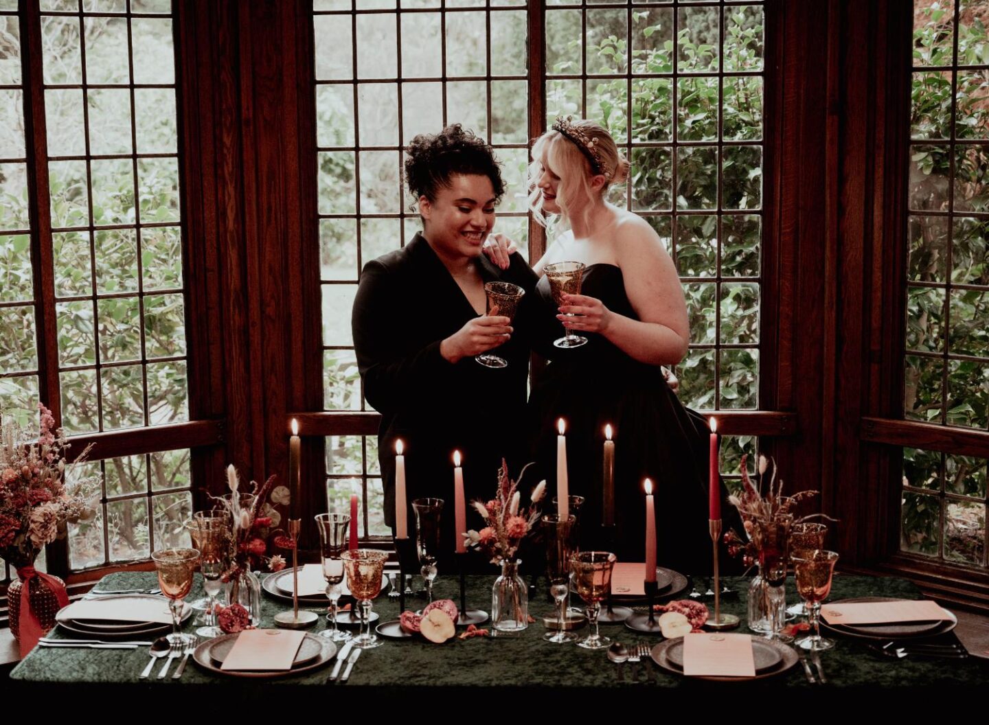 Autumnal Gothic Wedding Inspiration At The Parsonage Gardens