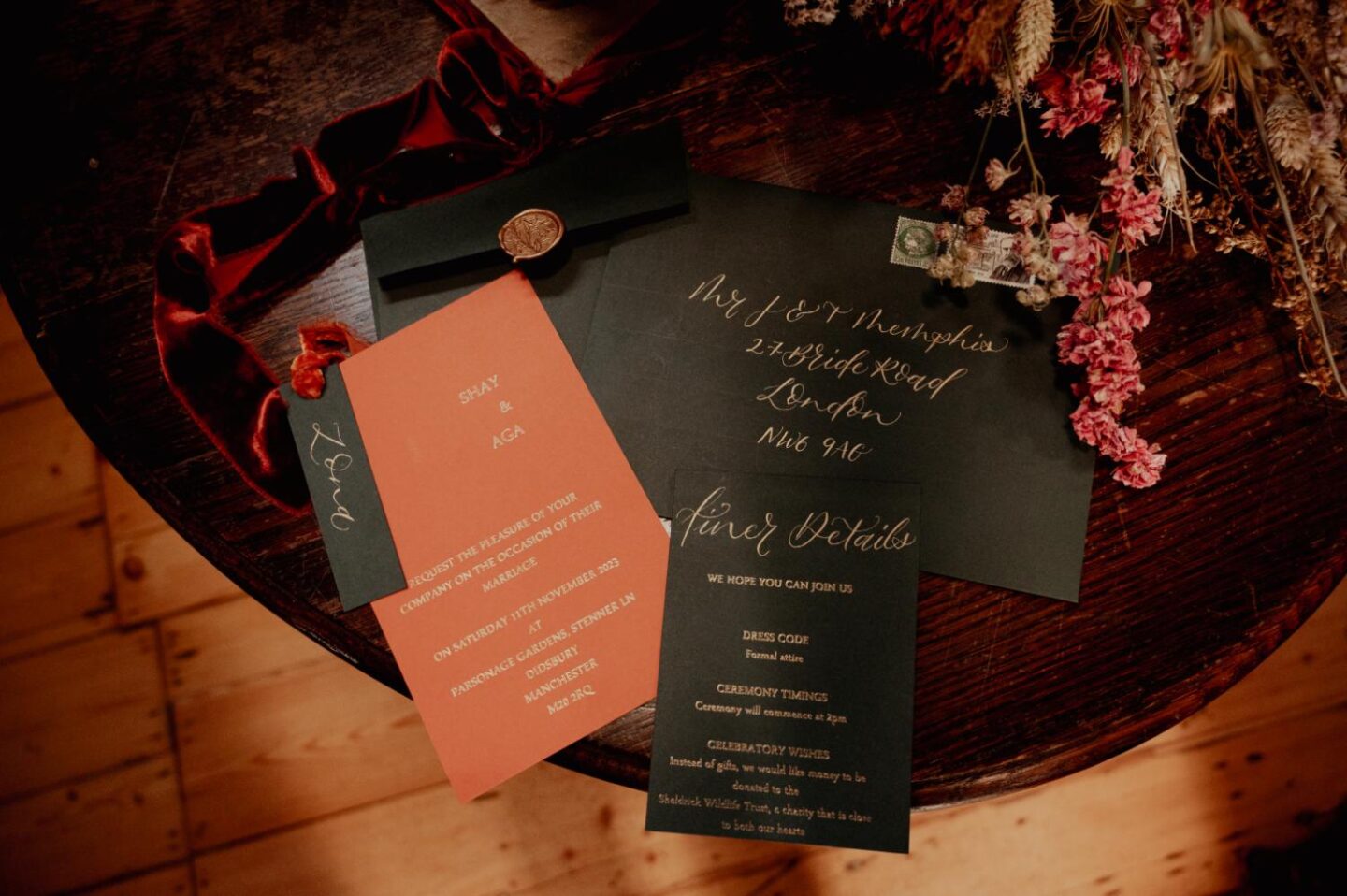 Autumnal Gothic Wedding Inspiration At The Parsonage Gardens