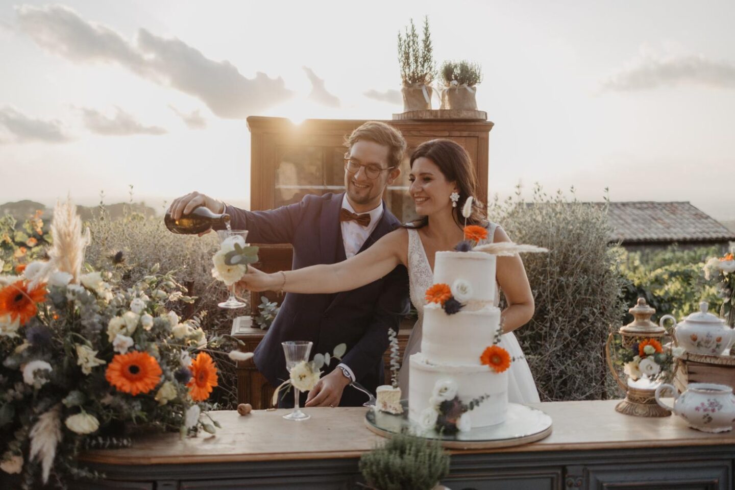 An Italian Country Chic Wedding With Retro Vibes