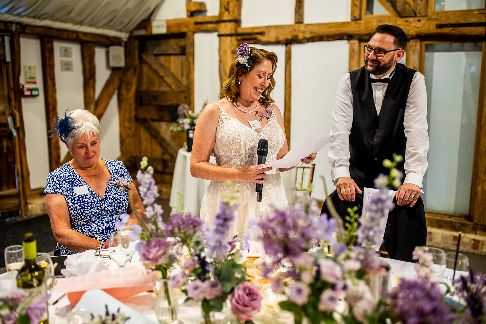 Lavender-Themed Outdoor Wedding at South Farm, Cambridge