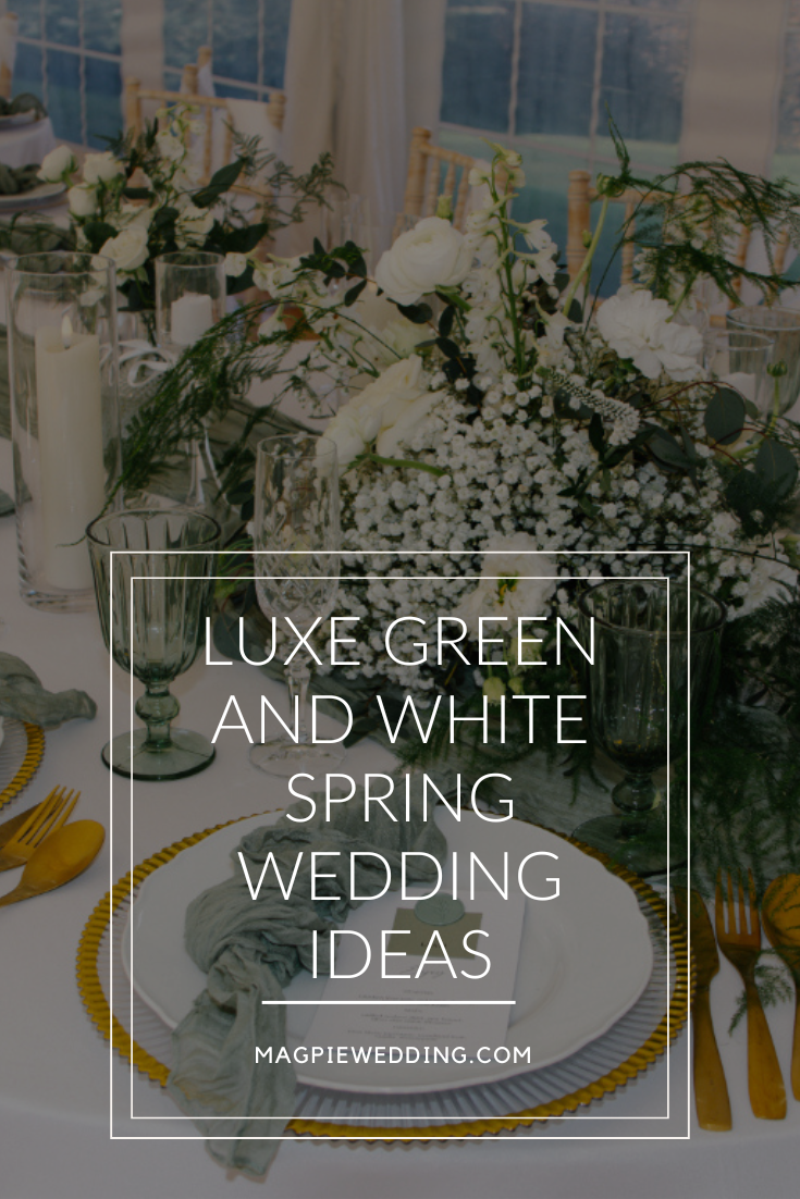 Luxe Green and White Wedding at Swarling Manor