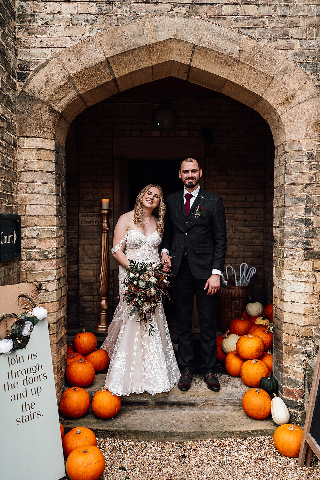 Dark and Romantic Gothic Wedding at The Sessions House