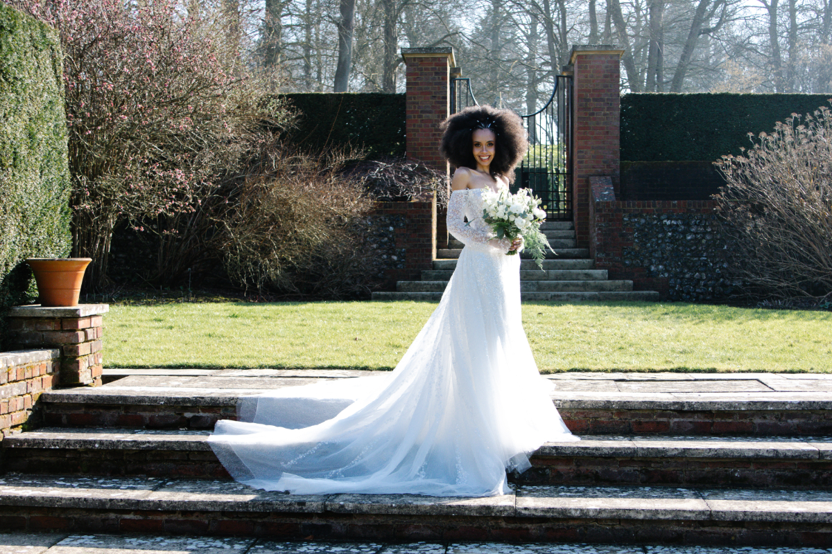 Luxe Green and White Wedding at Swarling Manor