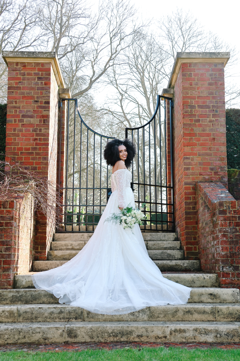Luxe Green and White Wedding at Swarling Manor