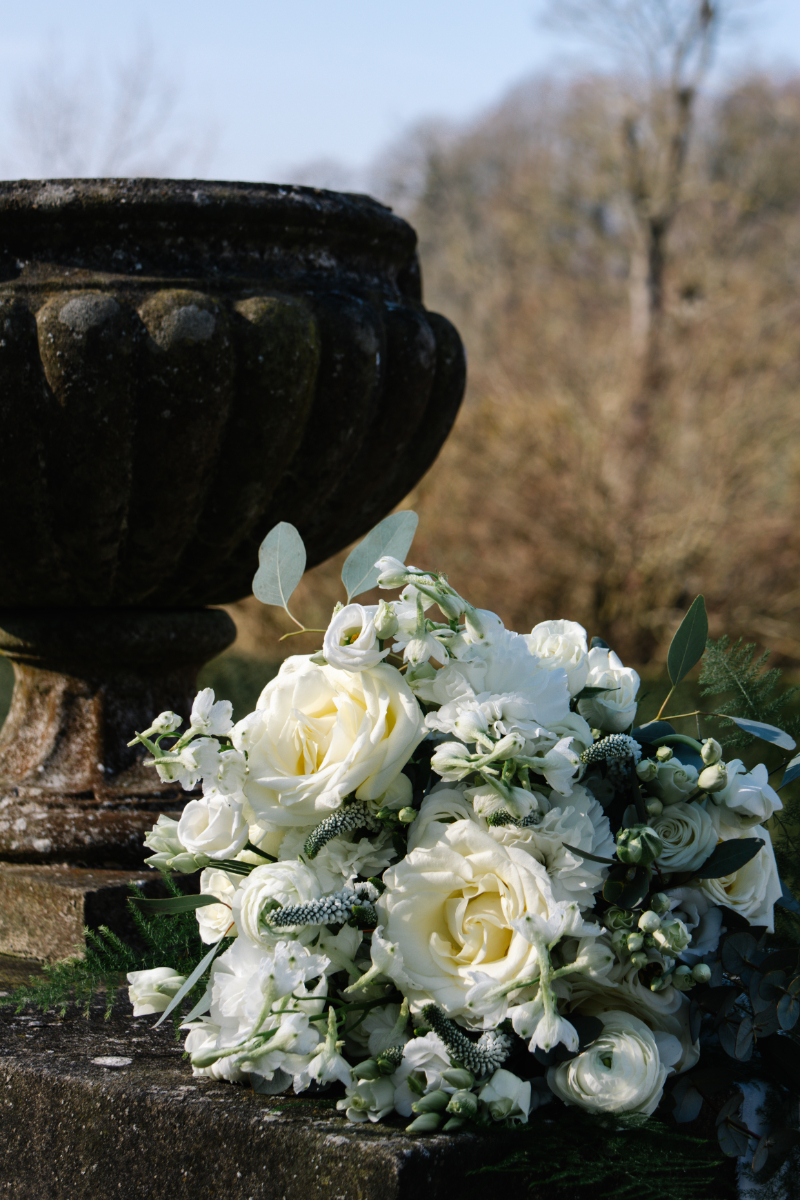 Luxe Green and White Wedding at Swarling Manor