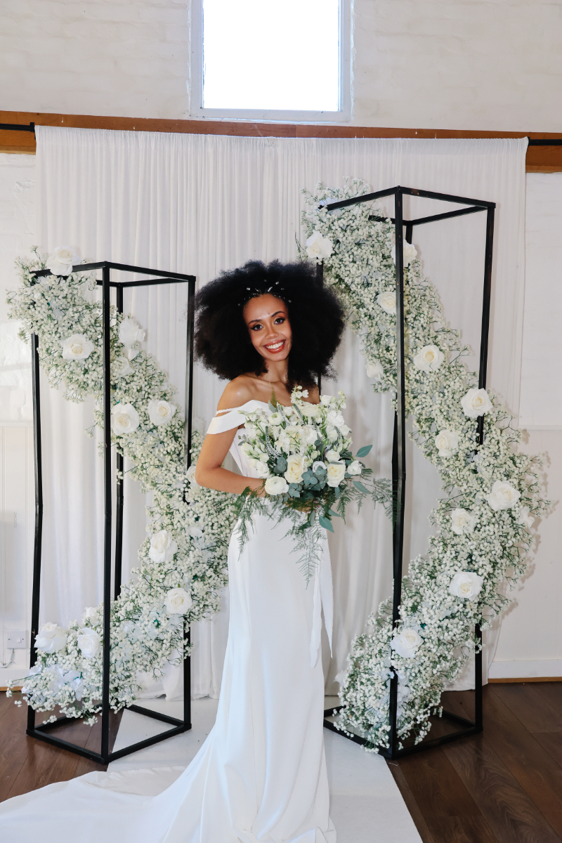 Luxe Green and White Wedding at Swarling Manor