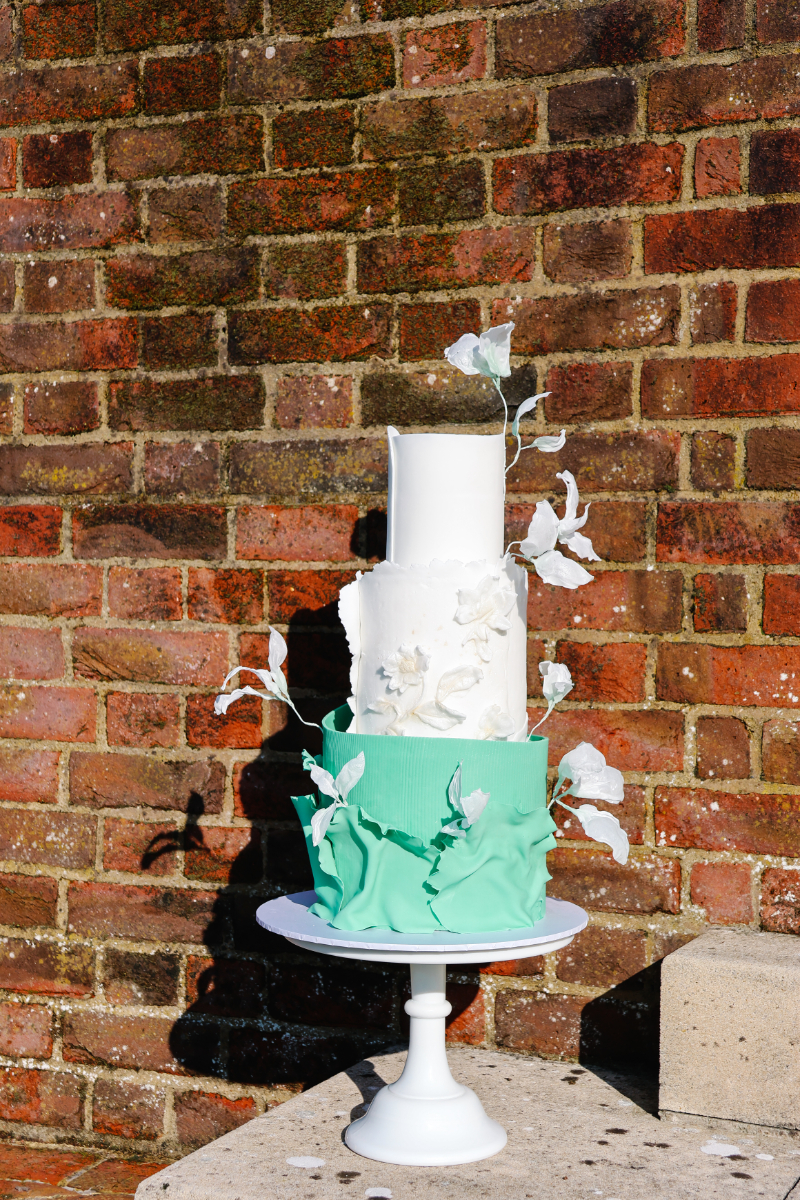 Luxe Green and White Wedding at Swarling Manor