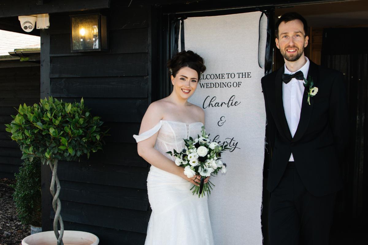 Monochrome Wedding At Crown Lodge