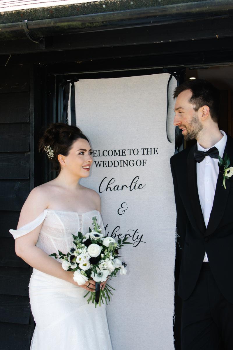 Monochrome Wedding At Crown Lodge