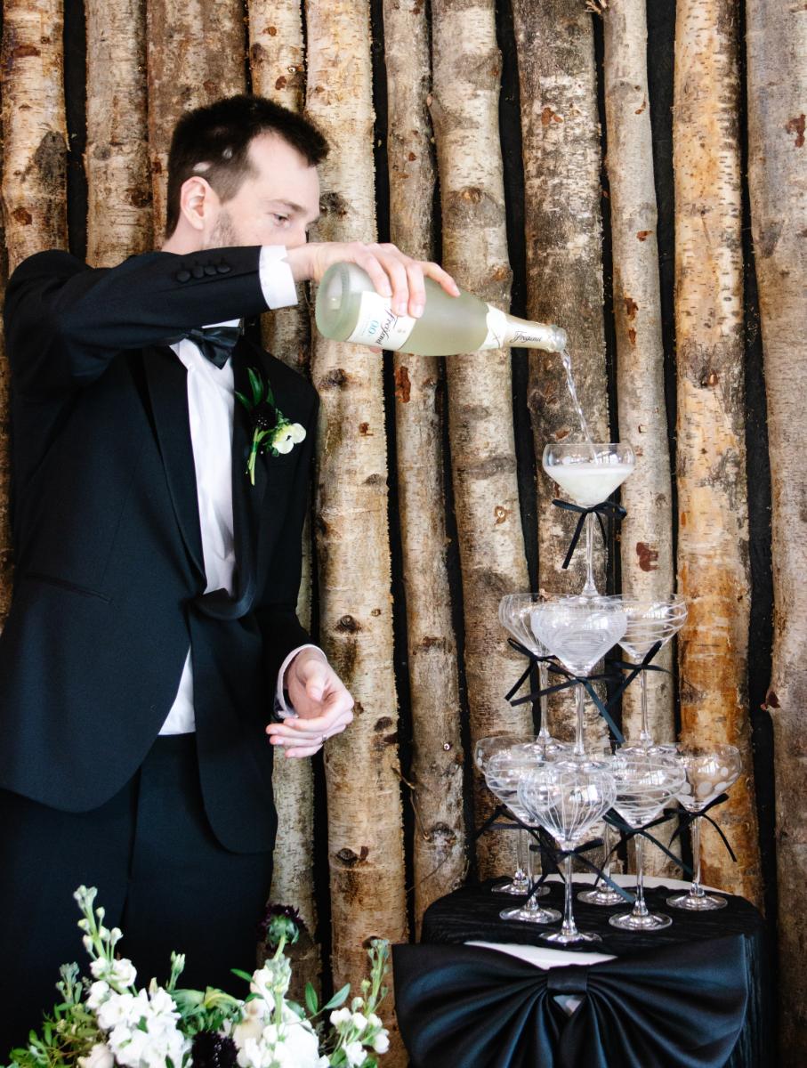 Monochrome Wedding At Crown Lodge