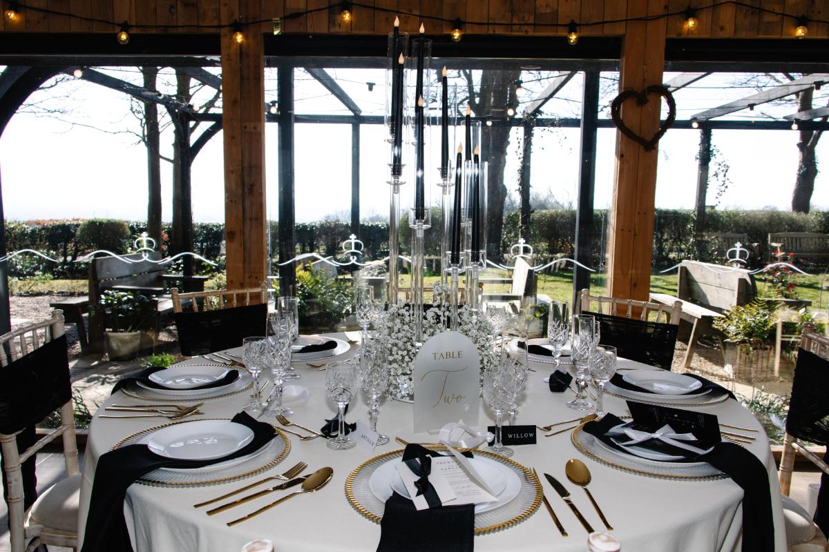 Monochrome Wedding At Crown Lodge