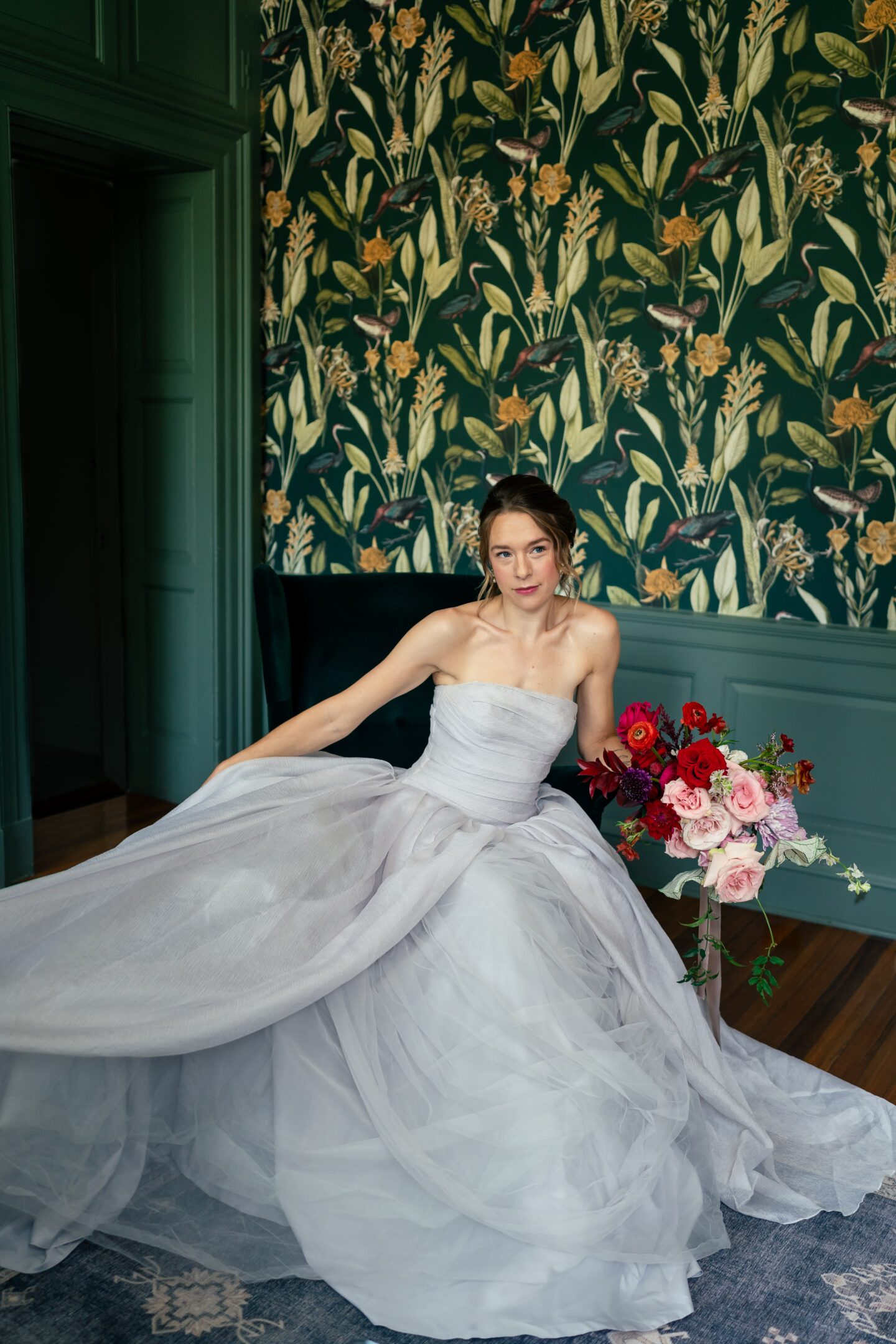 Bold Floral Wedding At Rust Manor House USA